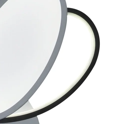 Люстра потолочная с пультом HIGH-TECH LED LAMPS 82045 Natali Kovaltseva белая на 1 лампу, основание белое в стиле хай-тек современный с пультом фото 4